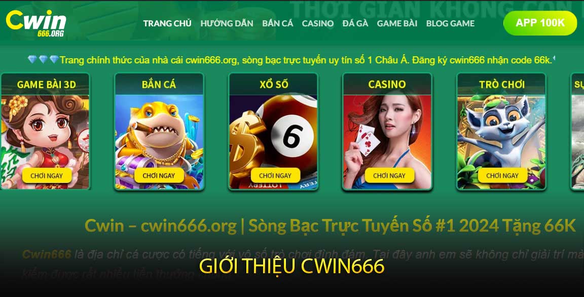 giới thiệu cwin666